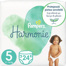Încarcă imaginea în Galerie, Pampers Harmonie Nr 5 11+kg - Scutece 24buc