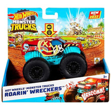 Încarcă imaginea în Galerie, Hot Wheels Monster Truck Roarin Wreckers Demo Derby cu Functii si Sunete