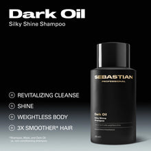 Încarcă imaginea în Galerie, Sebastian Professional Dark Oil Silky Shine Shampoo 280ml - Sampon Pentru Par - Beauty Lounge