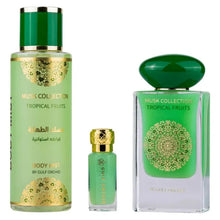 Încarcă imaginea în Galerie, Gulf Orchid Set Tropical Fruits Apa de Parfum 60ml + Spray 250ml + Ulei 12ml