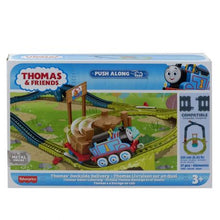 Încarcă imaginea în Galerie, Fisher Price Thomas Set de Joaca cu Locomotiva Push Along Thomas si Accesorii