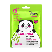 Încarcă imaginea în Galerie, 7DAYS Masca de Fata Animal Mask Sweet Panda Bambus & Ulei de Soia 28g - Reduce Petele Pigmentare