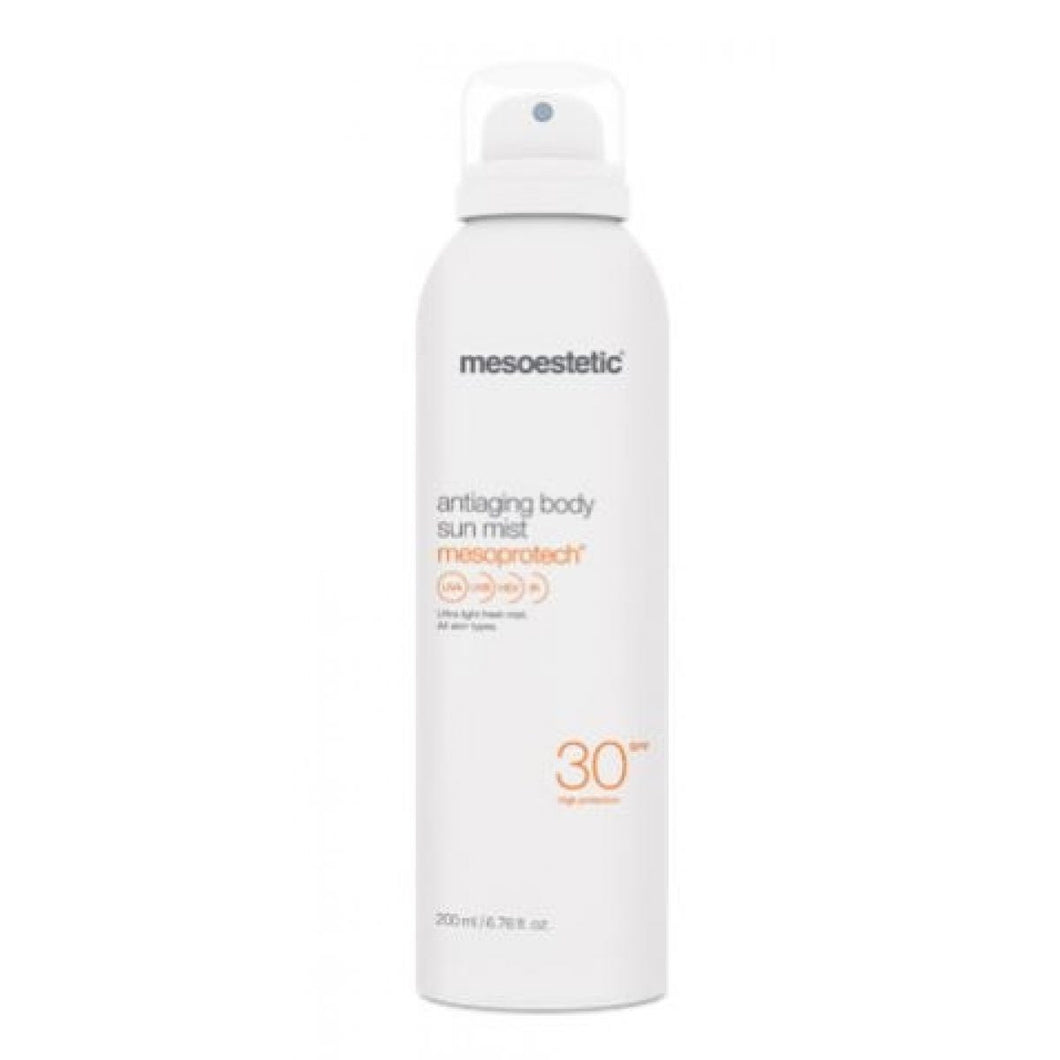 Mesoestetic Antiaging Body Sun Mist SPF 30 Spray Pentru Toate Tipurile de Piele 200ml