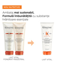 Încarcă imaginea în Galerie, Kérastase Nutritive Lait Vital Balsam Hranitor Par Uscat 200ml - Beauty Lounge