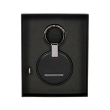 Încarcă imaginea în Galerie, Porsche Design Keyring Circle Black - Breoc din Piele Negru