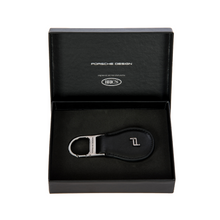 Încarcă imaginea în Galerie, Porsche Design Keyring Drop Black - Breloc din Piele Negru