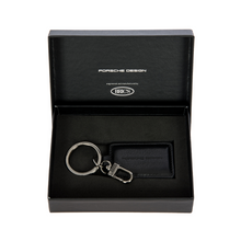 Încarcă imaginea în Galerie, Porsche Design Keyring Square Black - Breloc din Piele Negru