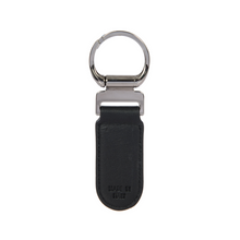 Încarcă imaginea în Galerie, Porsche Design Keyring Oval Black - Breloc din Piele Oval Negru