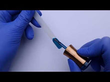 Încarcă și redă videoclipul în Galerie, Cupio Oja Semipermanenta To Go! Gold Collection Aqua Stars 15ml