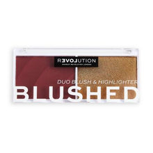 Încarcă imaginea în Galerie, Makeup Revolution Relove Colour Play Blushed Duo Wishful - Blush Iluminator