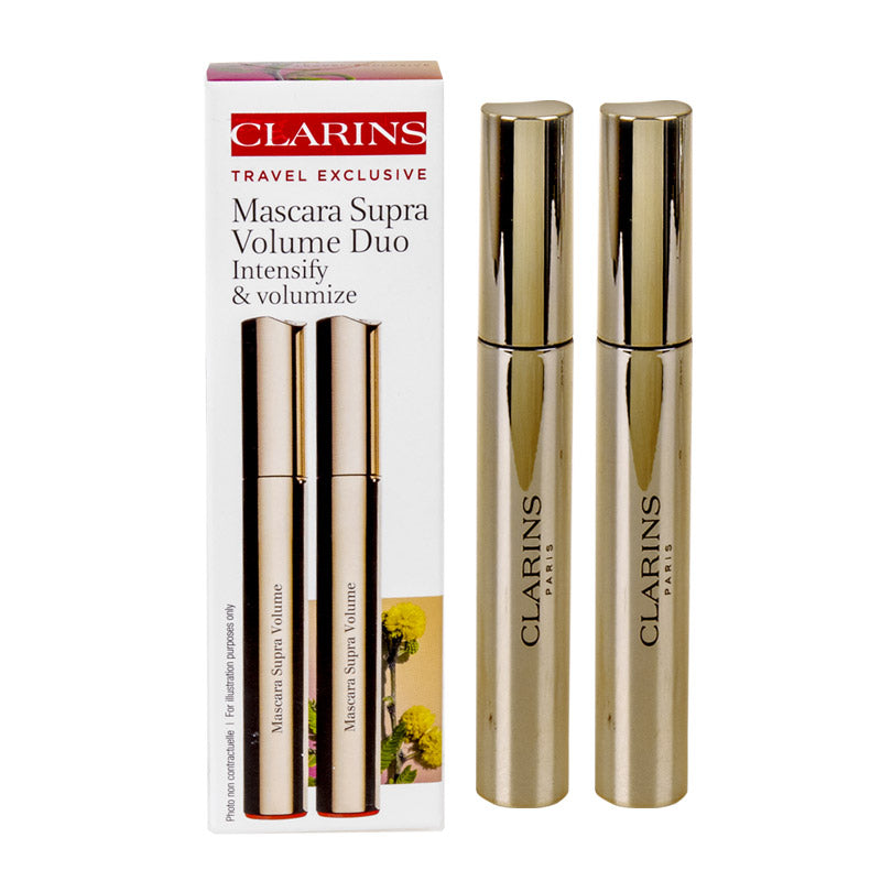 Clarins Supra Volume Mascara Duo Set 2Xsupra Volume Mascara Black - Set Rimel