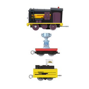 Fisher Price Thomas Locomotiva Motorizata Diesel cu 2 Vagoane