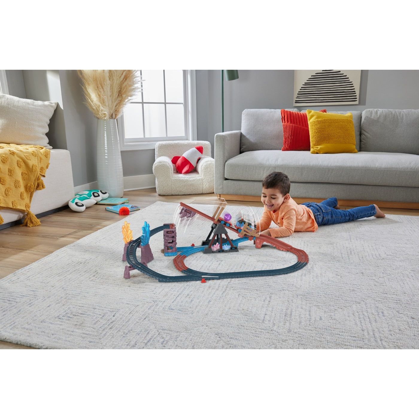 Fisher Price Thomas Set de Joaca Crystal Caves Adventure cu Locomotiva Motorizata