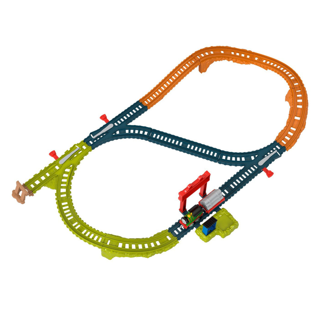 Fisher Price Thomas Set de Joaca cu Locomotiva Push Along Percy si Accesorii