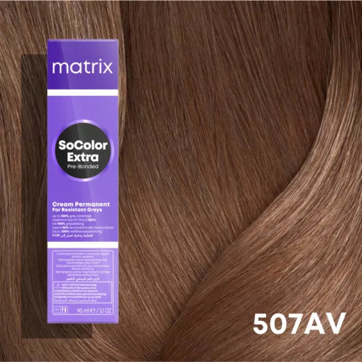 Matrix SoColor Extra Coverage 507AV 90ml - Vopsea Permanenta Blond Mediu Natural
