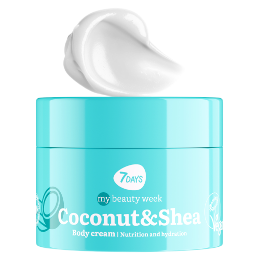 7DAYS Crema de Corp Nutritie si Hidratare Cocos si Shea 250ml