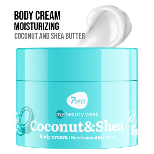7DAYS Crema de Corp Nutritie si Hidratare Cocos si Shea 250ml