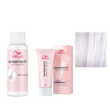 Încarcă imaginea în Galerie, Set Wella Professionals Shinefinity - Activator 2% 60ml si Vopsea Demipermanenta 09/81 60ml
