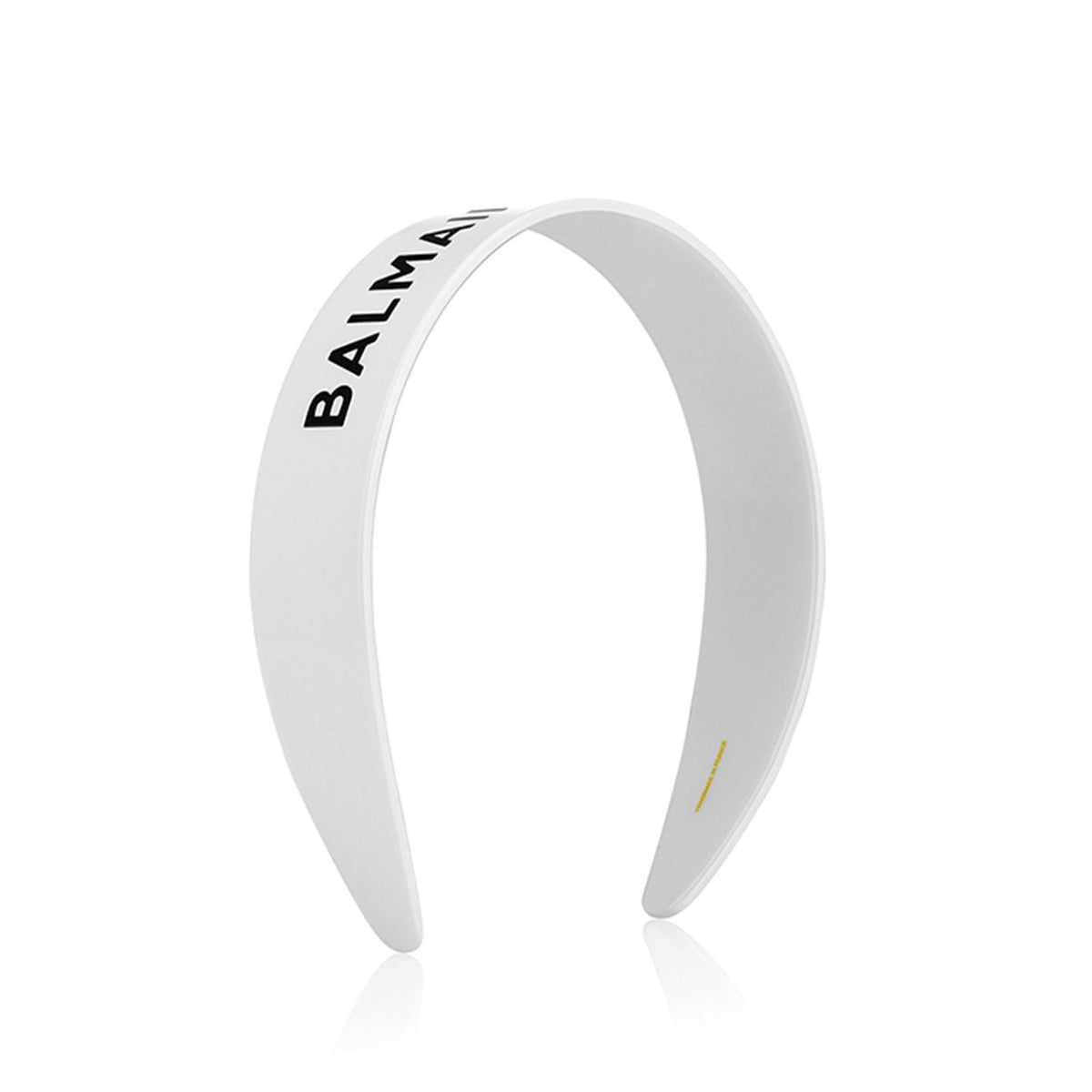 Balmain Le Legacy Cellulose Acetate Headband White Logo FW24 - Bentita - Beauty Lounge