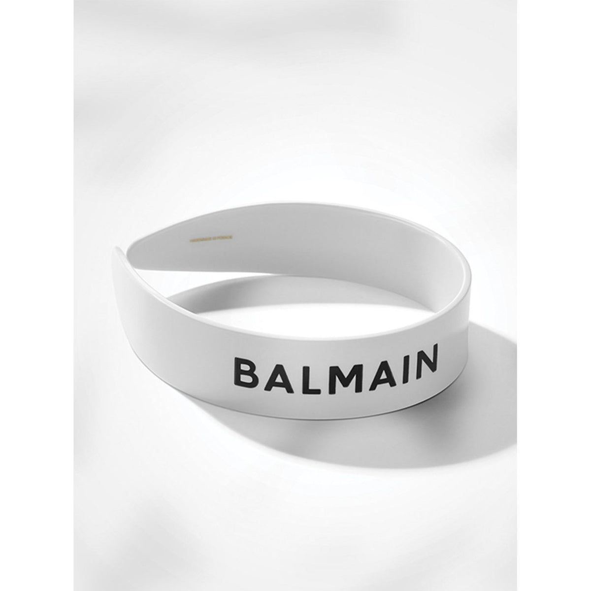 Balmain Le Legacy Cellulose Acetate Headband White Logo FW24 - Bentita - Beauty Lounge
