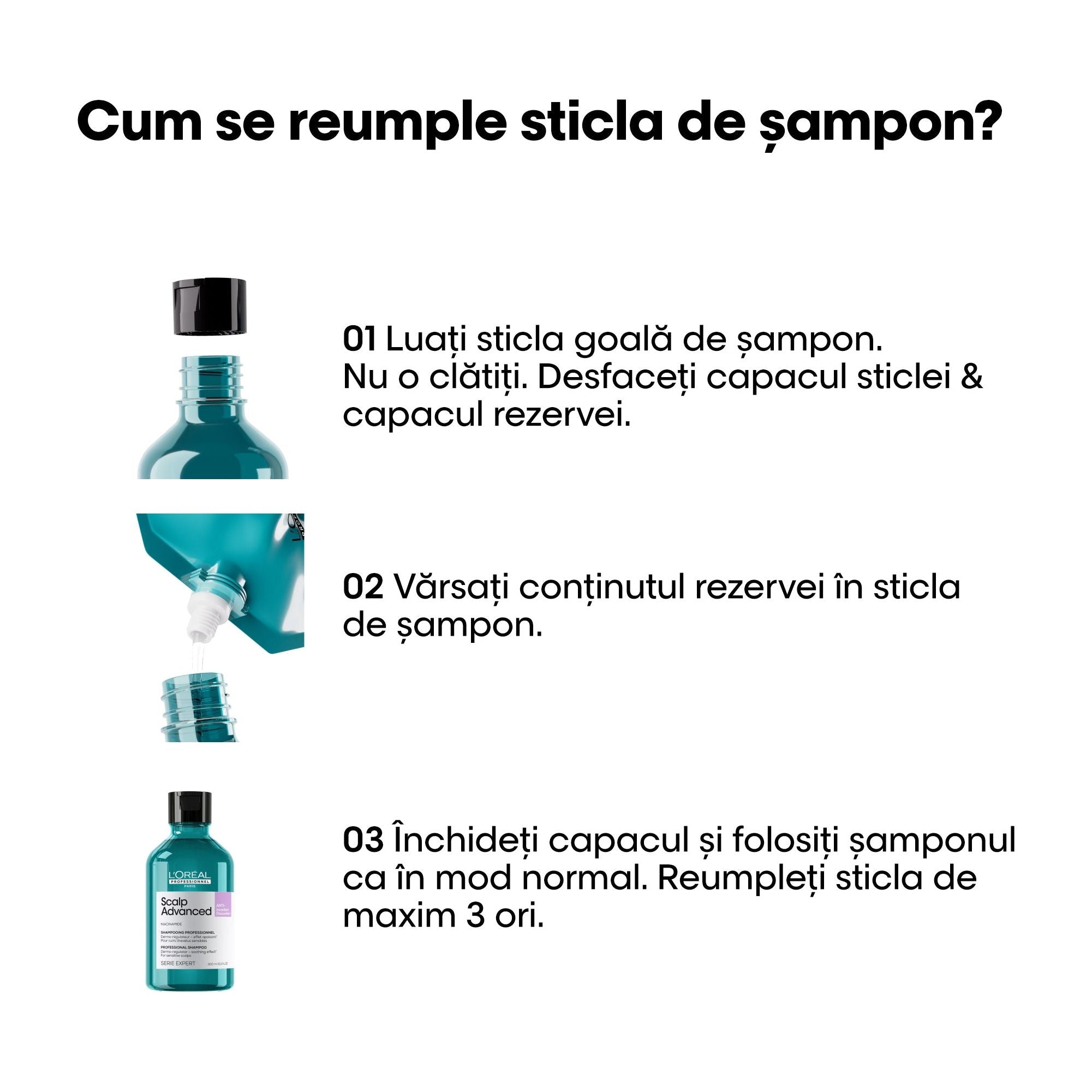L'Oreal Professionnel SE Scalp Advanced 500ml - Rezerva Sampon pentru Scalp Sensibil