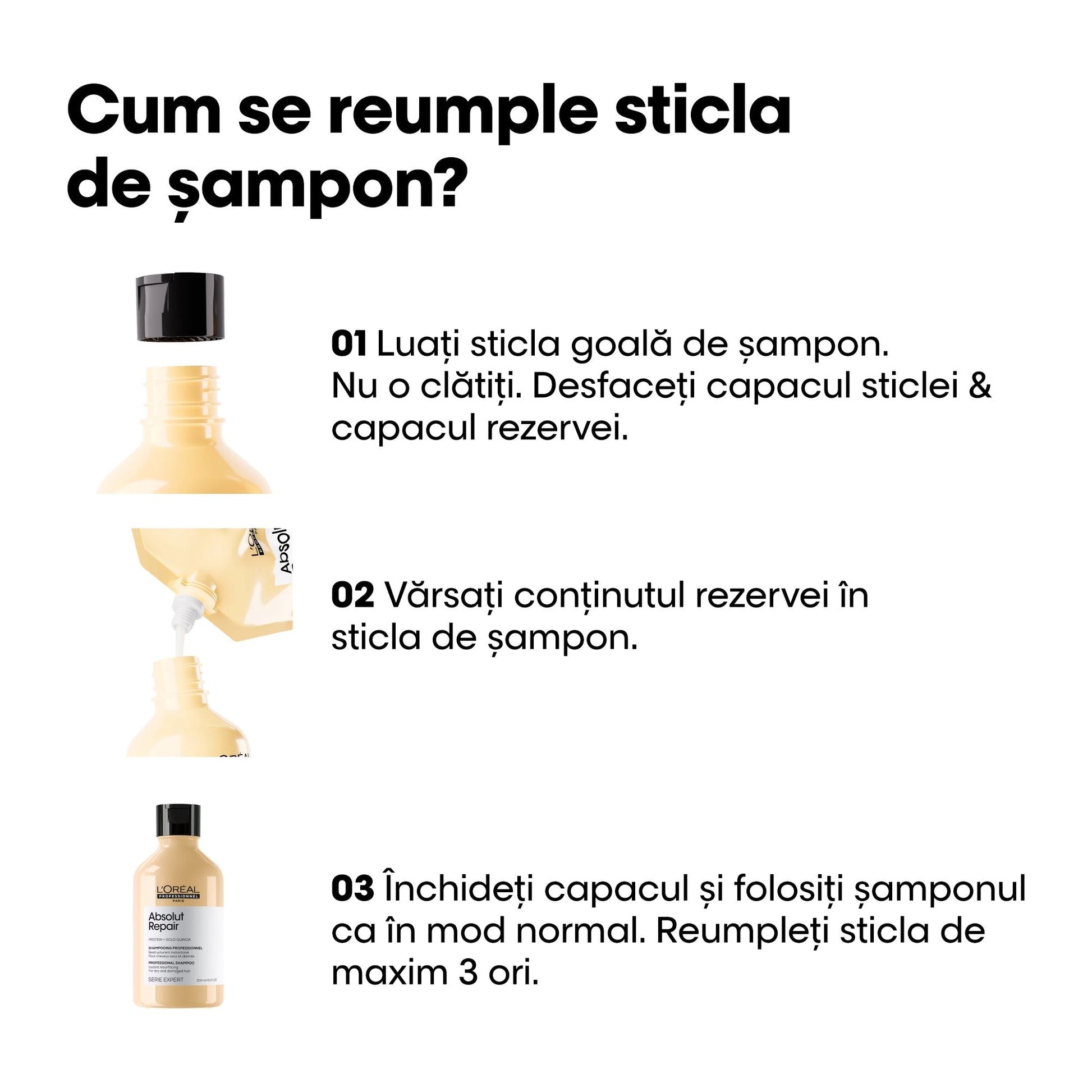 L'Oreal Professionnel SE Absolut Repair - Rezerva Sampon 500ml - Beauty Lounge