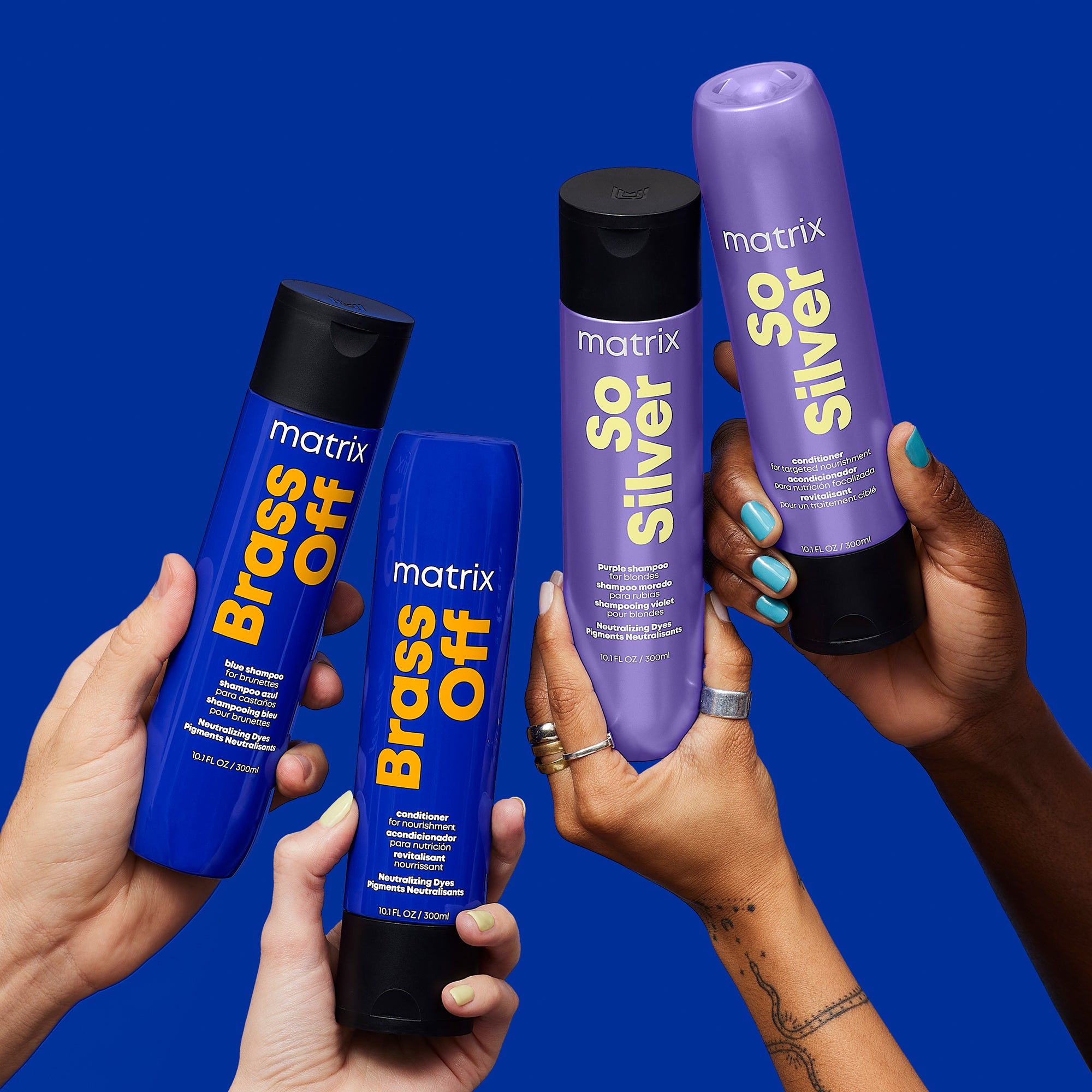 Matrix Total Results Brass Off 300ml - Balsam de Par cu Pigment Albastru