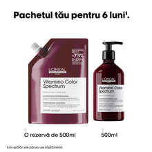 Încarcă imaginea în Galerie, L&#39;Oreal Professionnel SE Vitamino Color Spectrum Refill - Rezerva Sampon Pentru Par Vopsit 500ml

