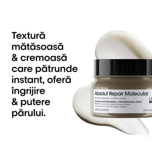 L’Oreal Professionnel Serie Expert Absolut Repair Molecular - Masca 250ml si Rezerva Sampon 500ml