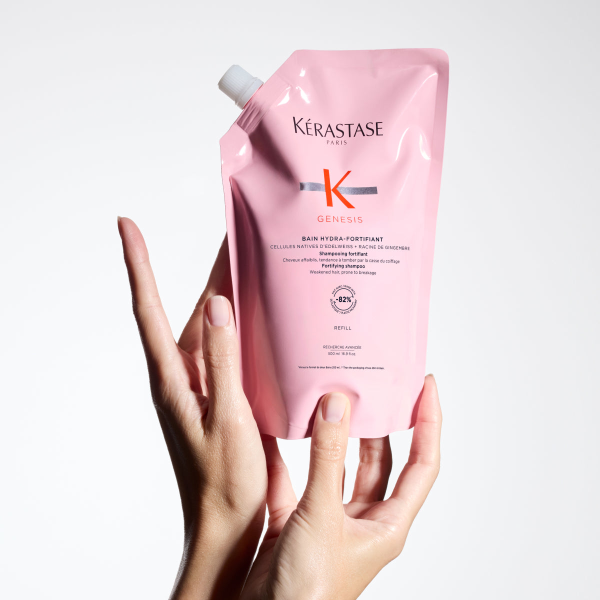 Kerastase Genesis Bain Hydra-Fortifiant - Rezerva Sampon Pentru Par Gras Subtiat 500ml - Beauty Lounge