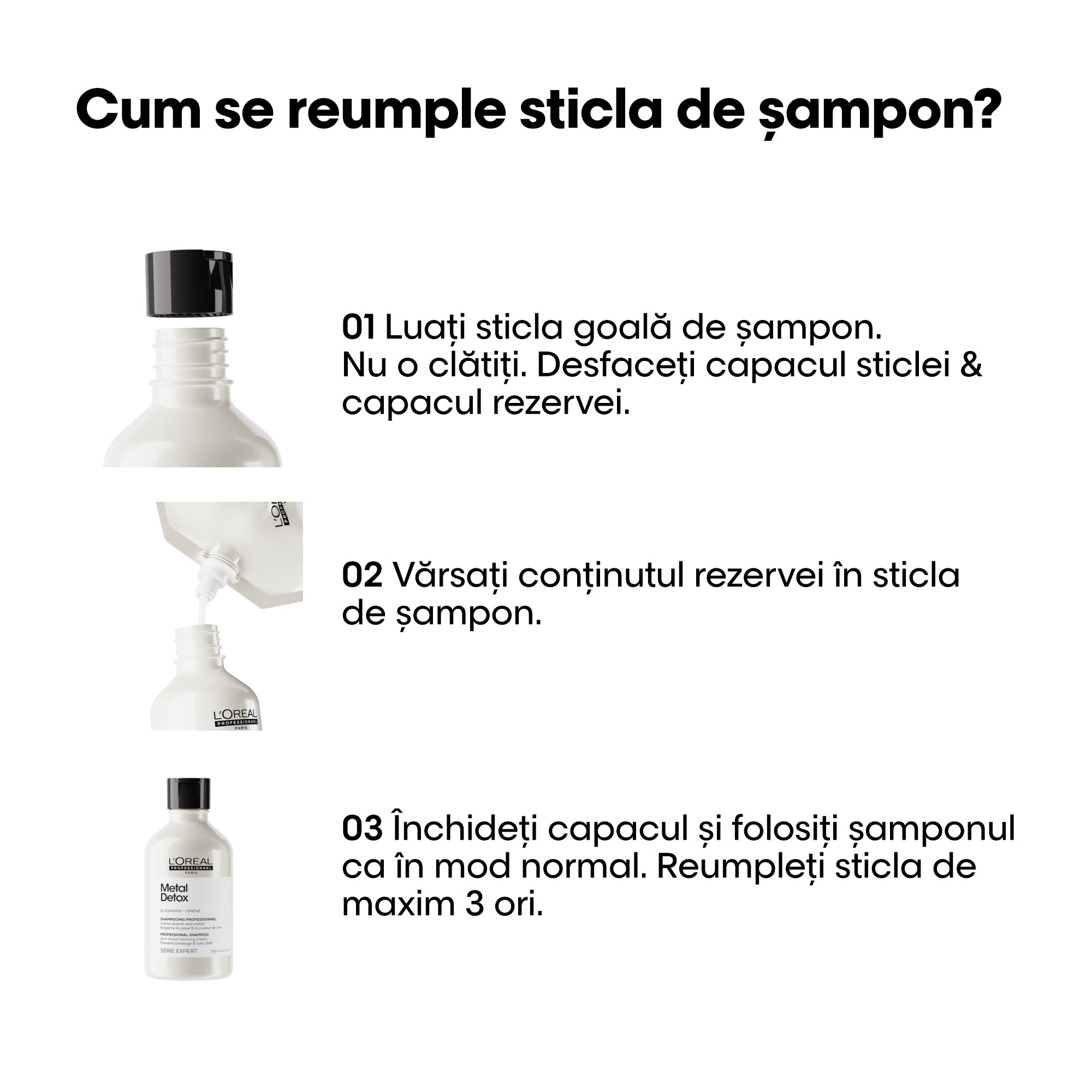 L'Oreal Professionnel SE Metal Detox 500ml - Rezerva Sampon Pentru Curatare Profunda Par Vopsit