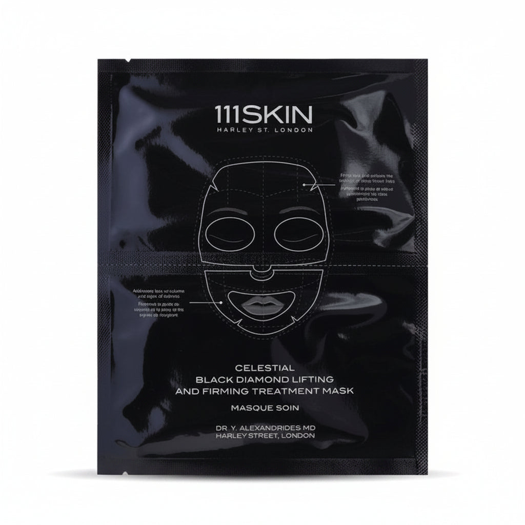 111SKIN Celestial Black Diamond este o masca faciala premium tip hidrogel, creata pentru lifting, fermitate si hidratare intensa.