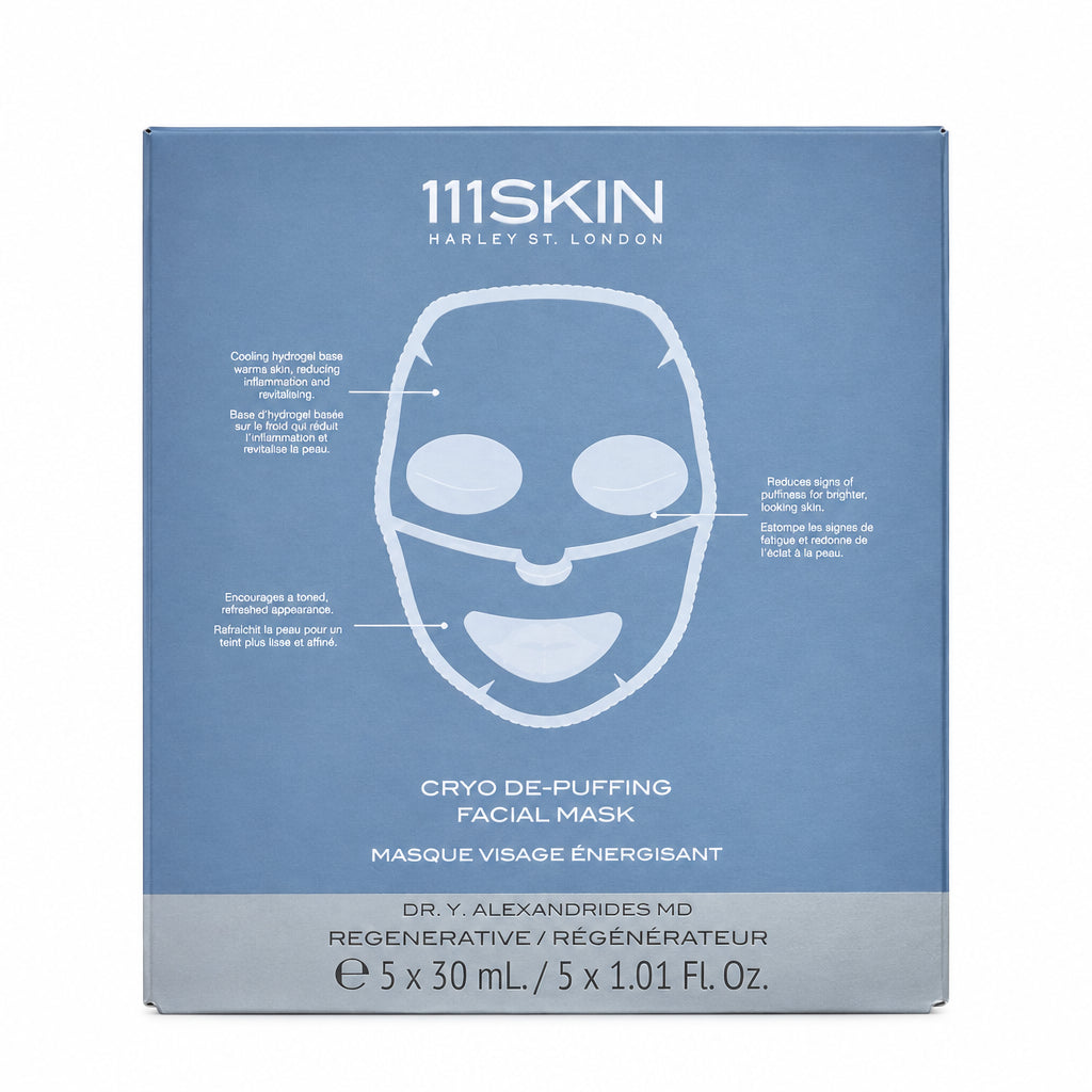 111SKIN Cryo De-Puffing Facial Mask Boxed Fragrance Free 5*30ml - Masti Faciale cu Peptide
