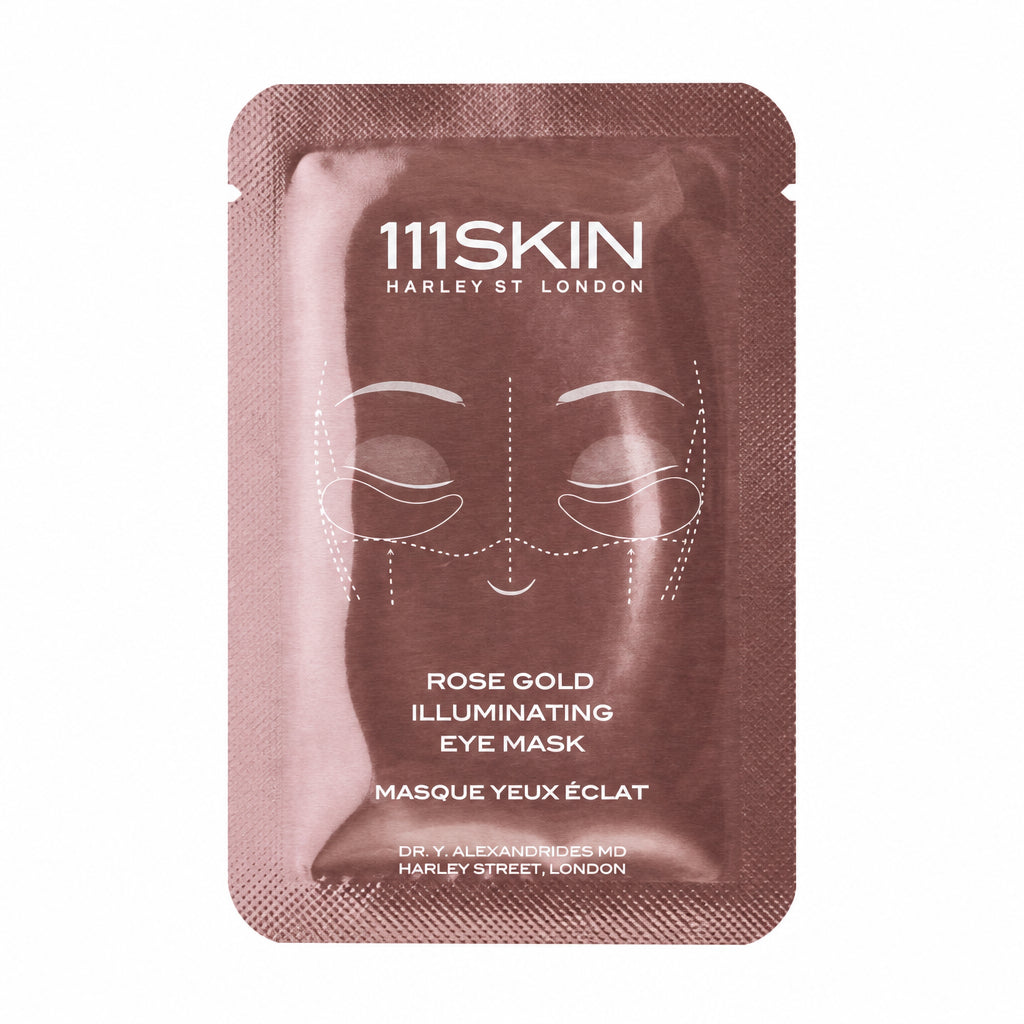 111SKIN Rose Gold Illuminating Eye Mask Box - Masti pentru Ochi 8 x 6ml