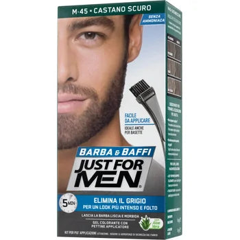 Just For Men Dark Brown/Black M45 - Vopsea Pentru Barba si Mustata 28gr
