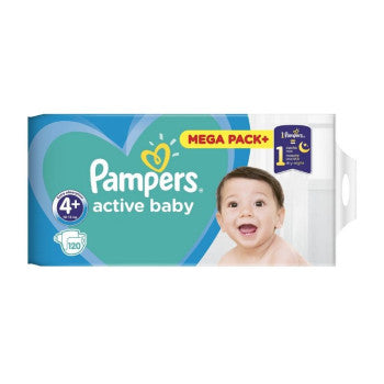 Pampers Active Baby Dry Nr 4 9-15kg - Scutece 120buc - Beauty Lounge