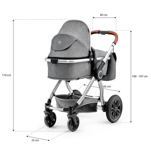 Kinderkraft Carucior 3 in 1 Veo Grey