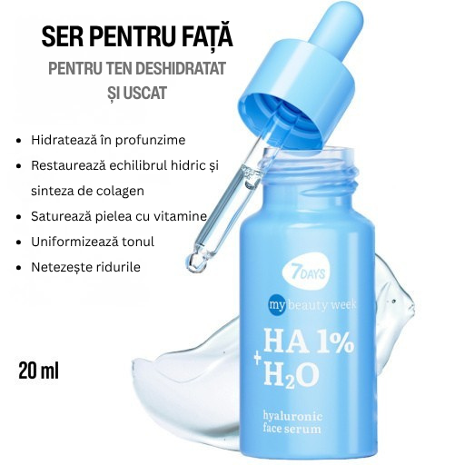 7DAYS Ser Facial My Beauty Week HA 1% + H2O Hialuronic 20ml