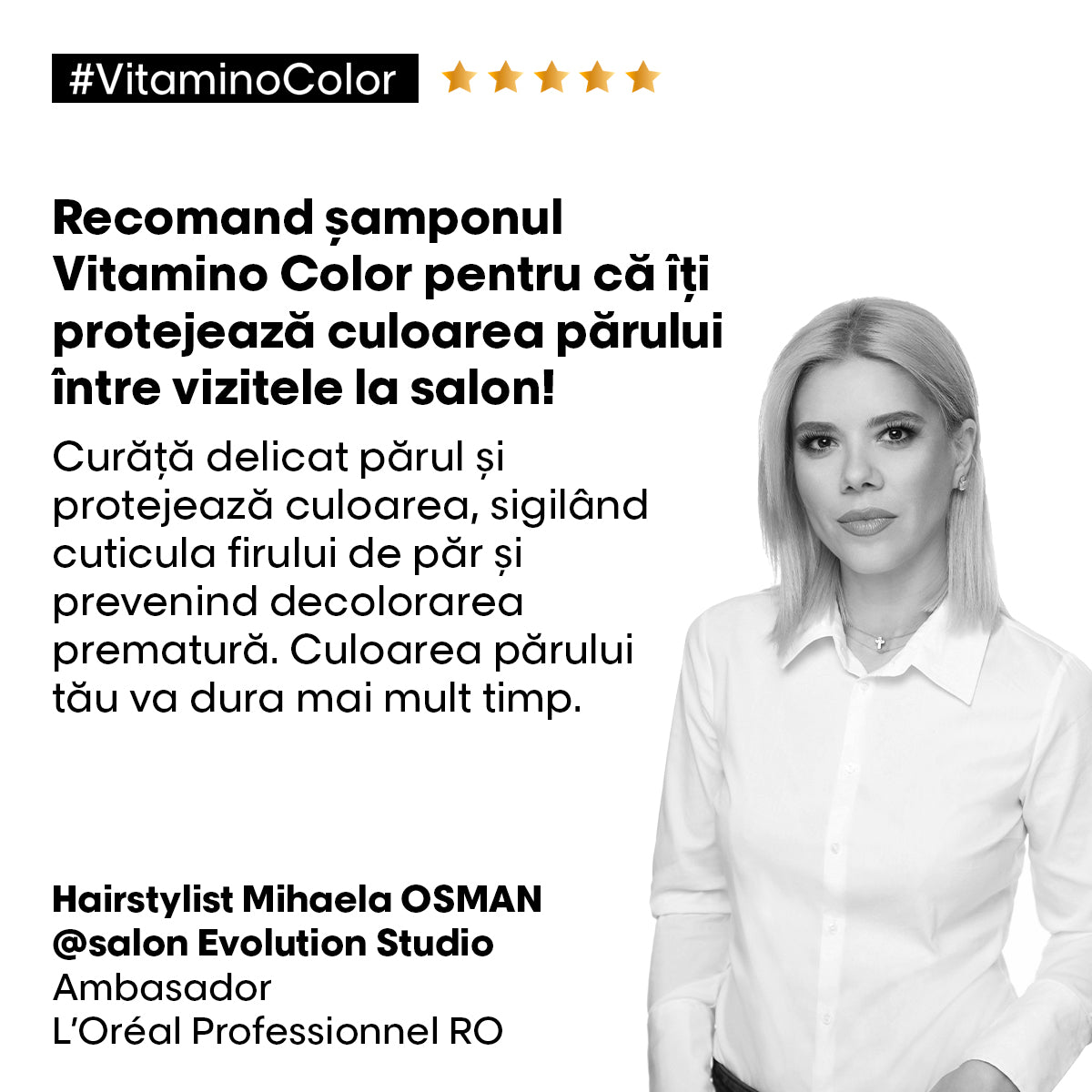 L'Oreal Professionnel SE Vitamino Color Resveratrol - Rezerva Sampon 500ml - Beauty Lounge