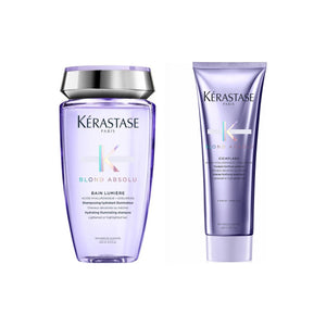 Set Kerastase Blond Absolu - Sampon Bain Lumiere 250ml si Balsam 250ml