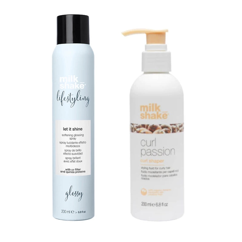 Set MilkShake Curl - Lotiune Pentru Definire 200ml si Spray Pentru Stralucire 200ml