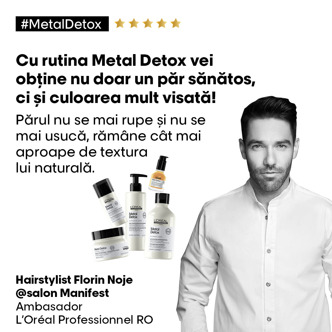 L'Oreal Professionnel SE Metal Detox 500ml - Rezerva Sampon Pentru Curatare Profunda Par Vopsit