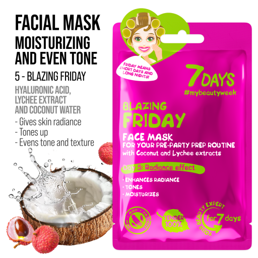 7DAYS Set Cadou Beauty Week 7 Masti Faciale Sheet