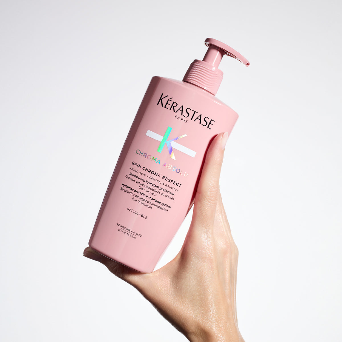 Kerastase Chroma Absolu Bain - Sampon Hidratant pentru Par Vopsit Fin si Mediu Reincarcabil 500ml - Beauty Lounge