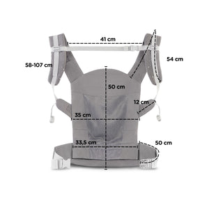 Kinderkraft Marsupiu Ergonomic Huggy Grey