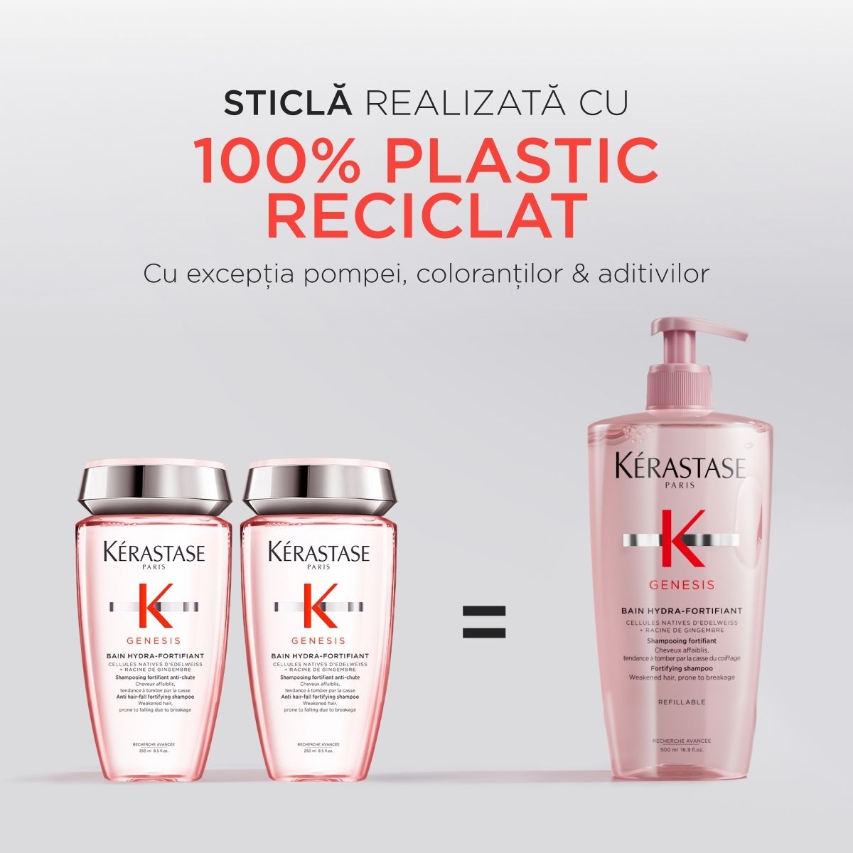 Kerastase Genesis Bain Hydra-Fortifiant Sampon Pentru Par Gras Subtiat Reincarcabil 500ml - Beauty Lounge