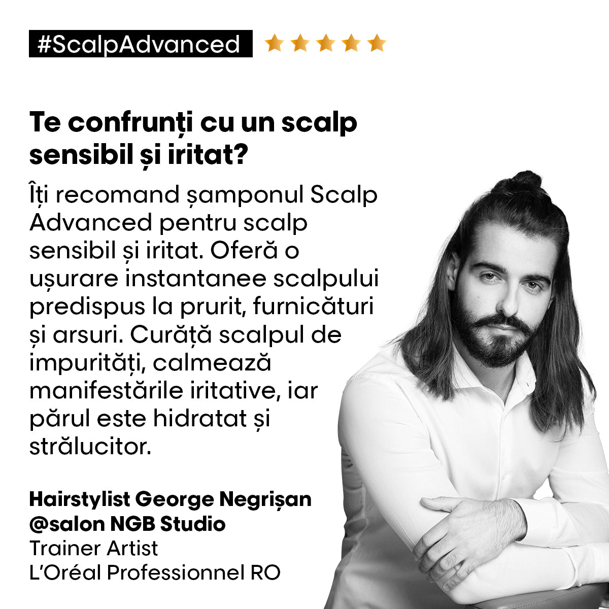 L'Oreal Professionnel SE Scalp Advanced 500ml - Rezerva Sampon pentru Scalp Sensibil