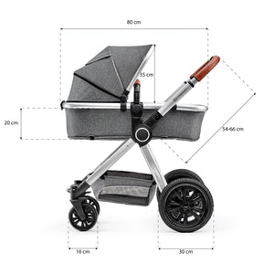 Kinderkraft Carucior 3 in 1 Veo Grey