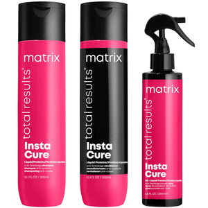 Set Matrix Total Results Instacure - Sampon 300ml Balsam 300ml si Spray 200ml