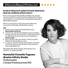 Încarcă imaginea în Galerie, L’Oreal Professionnel Serie Expert Absolut Repair Molecular - Masca 250ml si Rezerva Sampon 500ml
